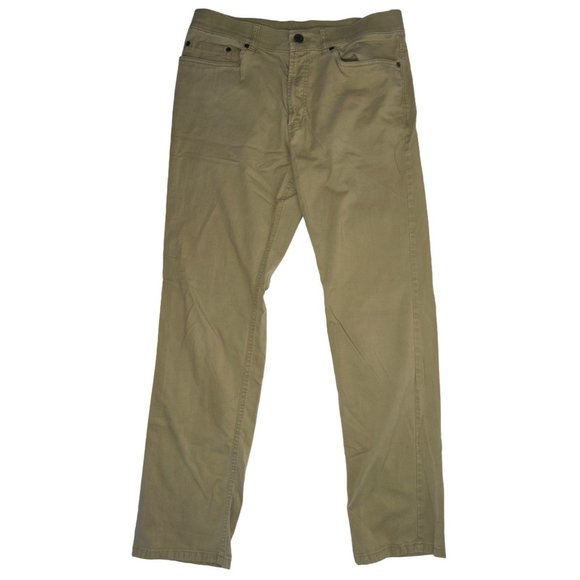 Haggar H26 Men's Khaki Casual Pants 32x32 Brown Tan Cotton Workwear Uniform Norm - Picture 1 of 5